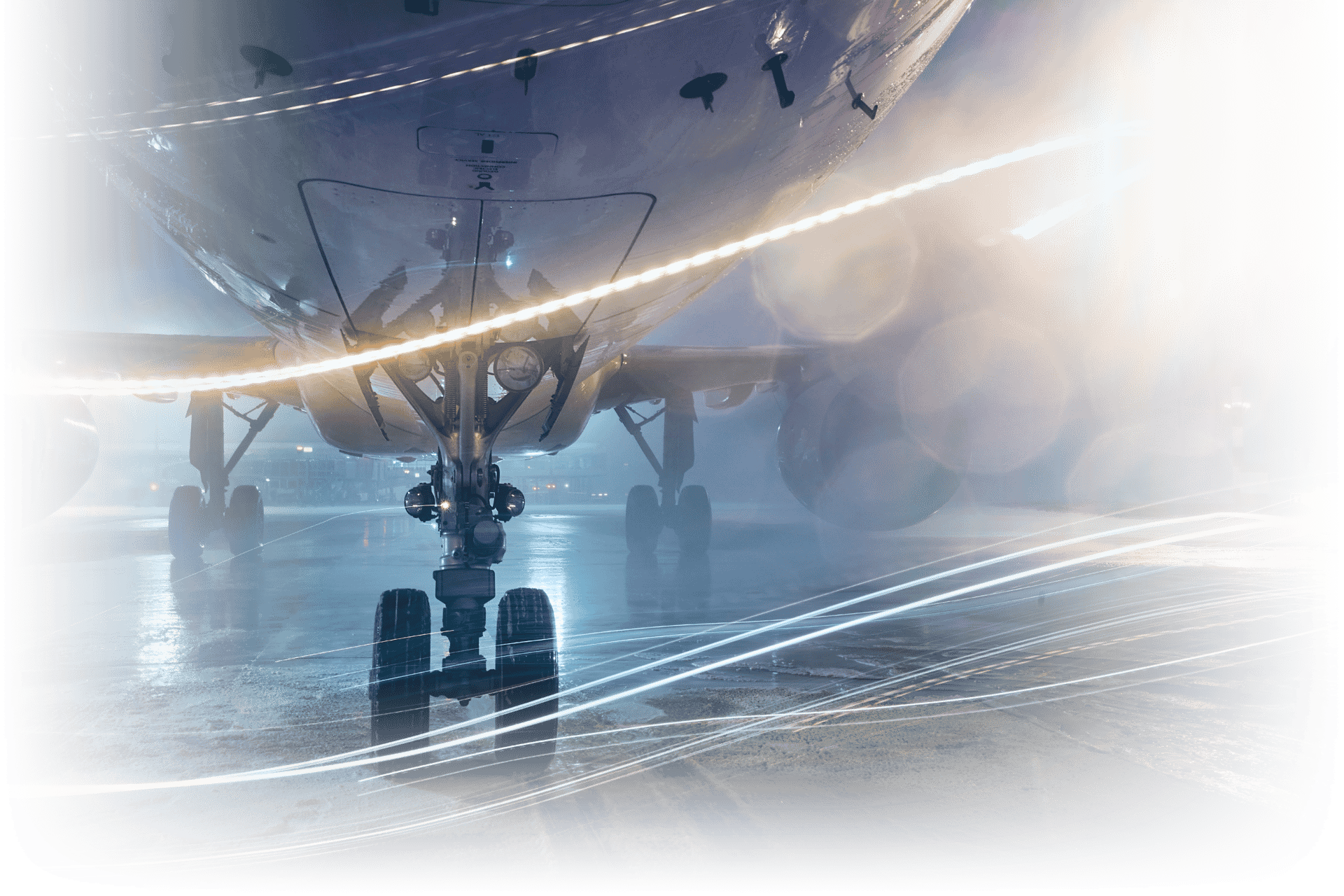 underside of jet