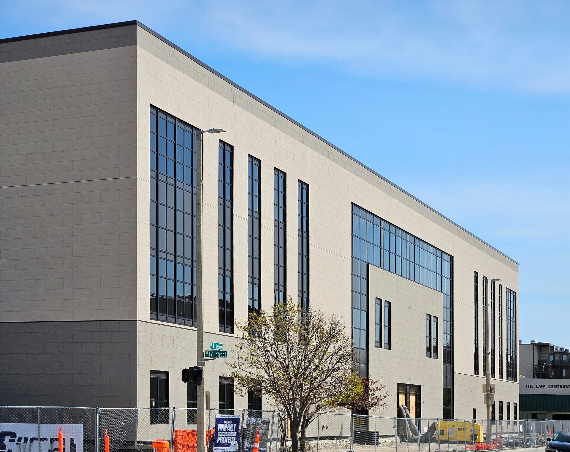 soundproofing project at a federal courthouse