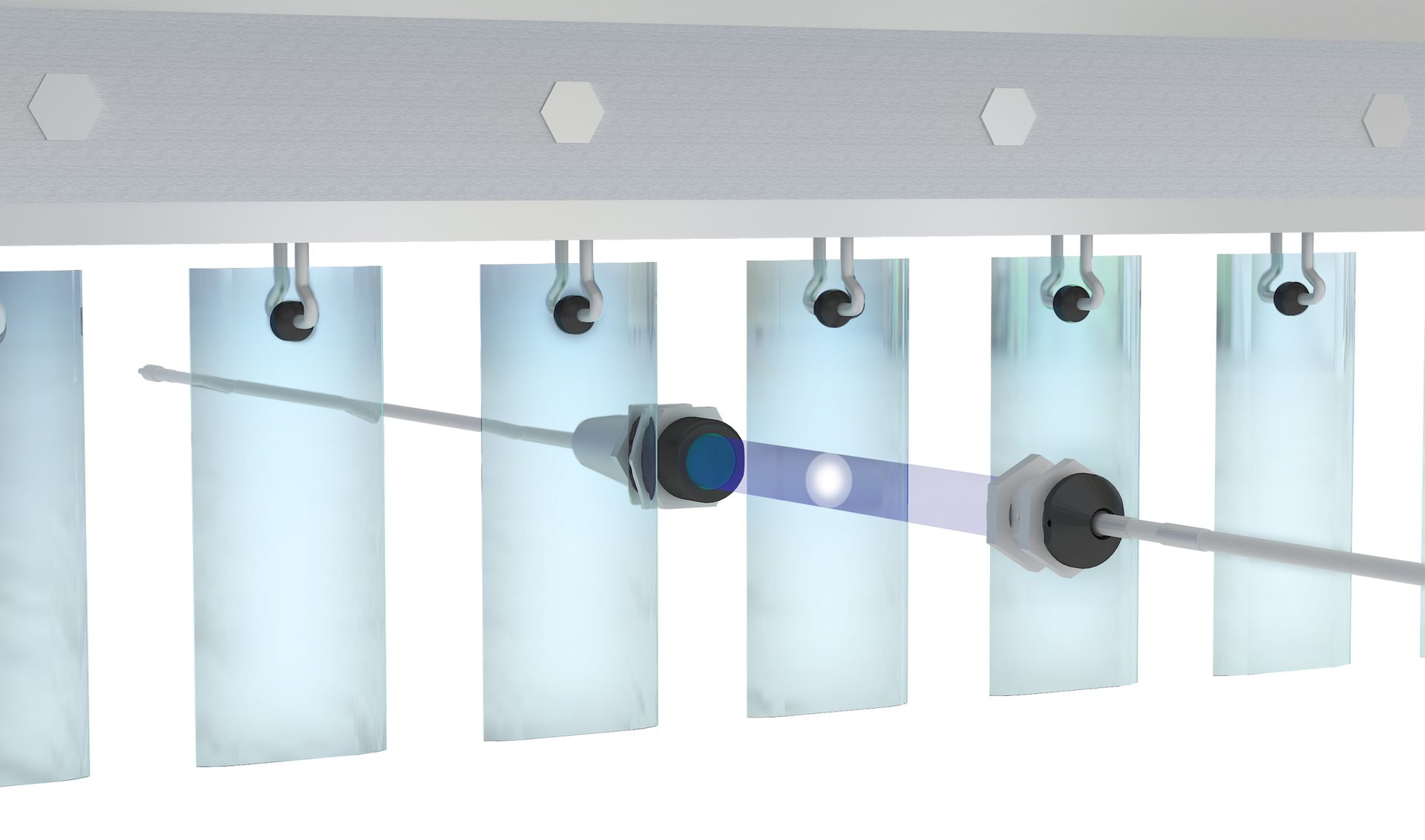 Control of the color tone of flat glass