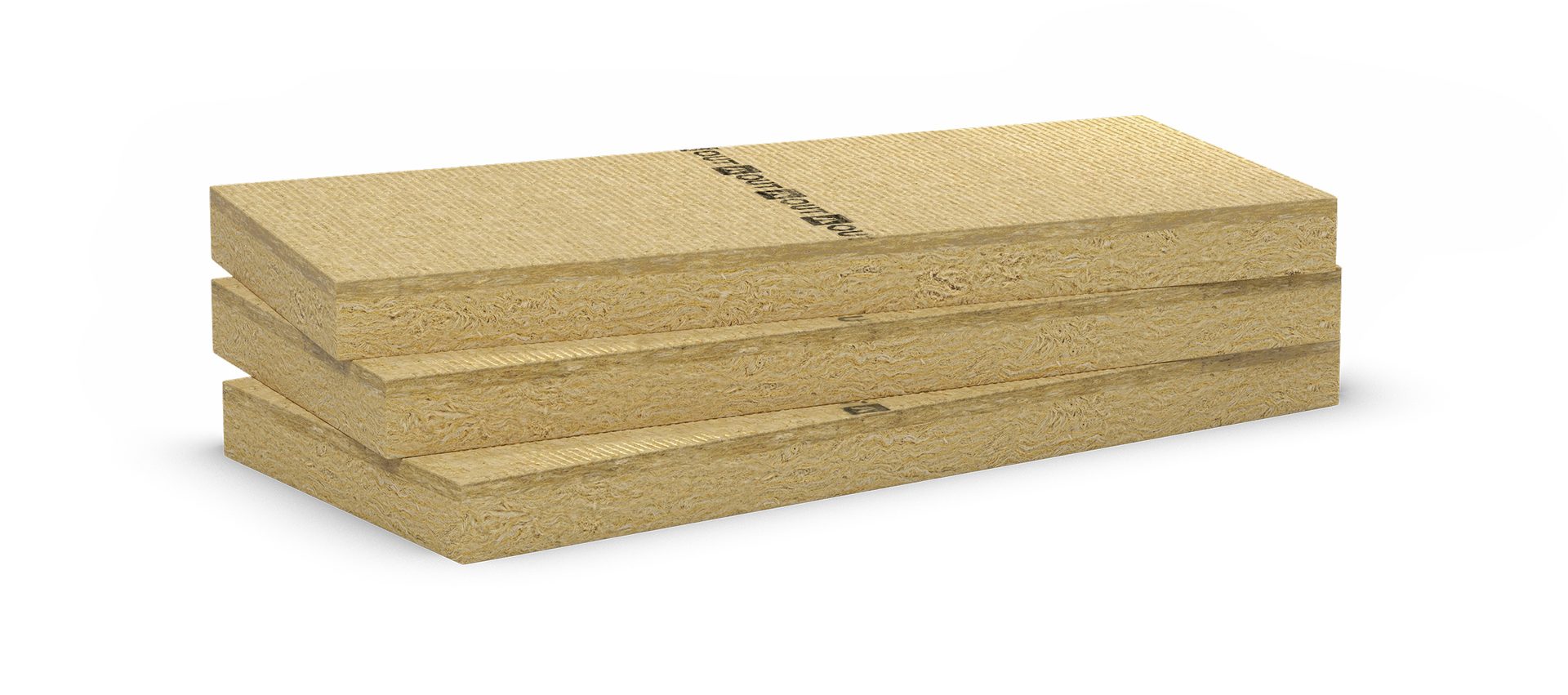 Three stacked tan insulation panels with "OUT" text on the top one.