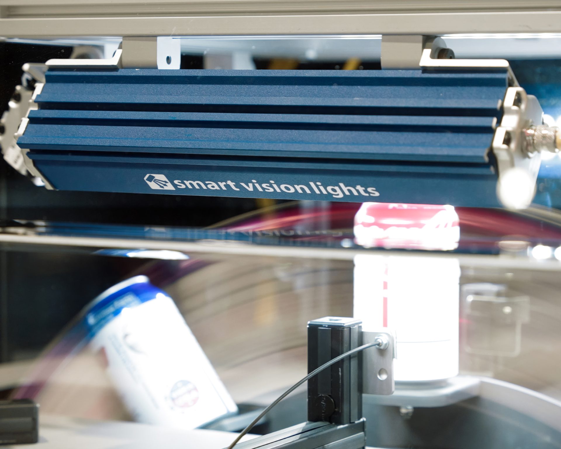 Deploying dual overdrive lights in an existing can inspection system allowed EAMVision to increase its number of cans inspected per minute from 4,000 to approximately 6,000