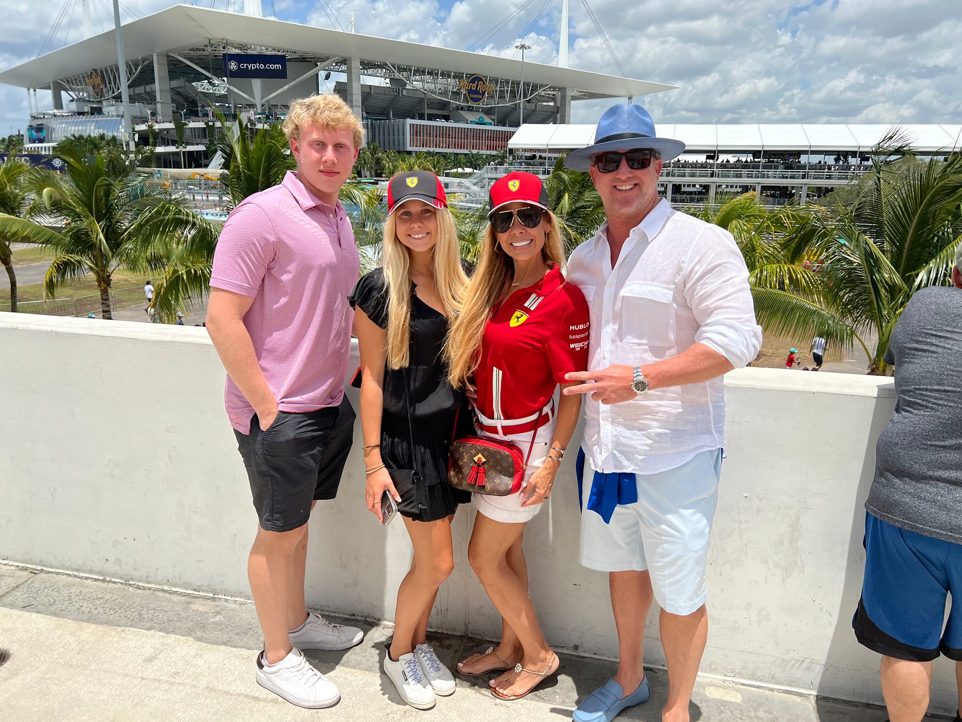 Joe Brooks And Family At F 1 Miami Grand Prix