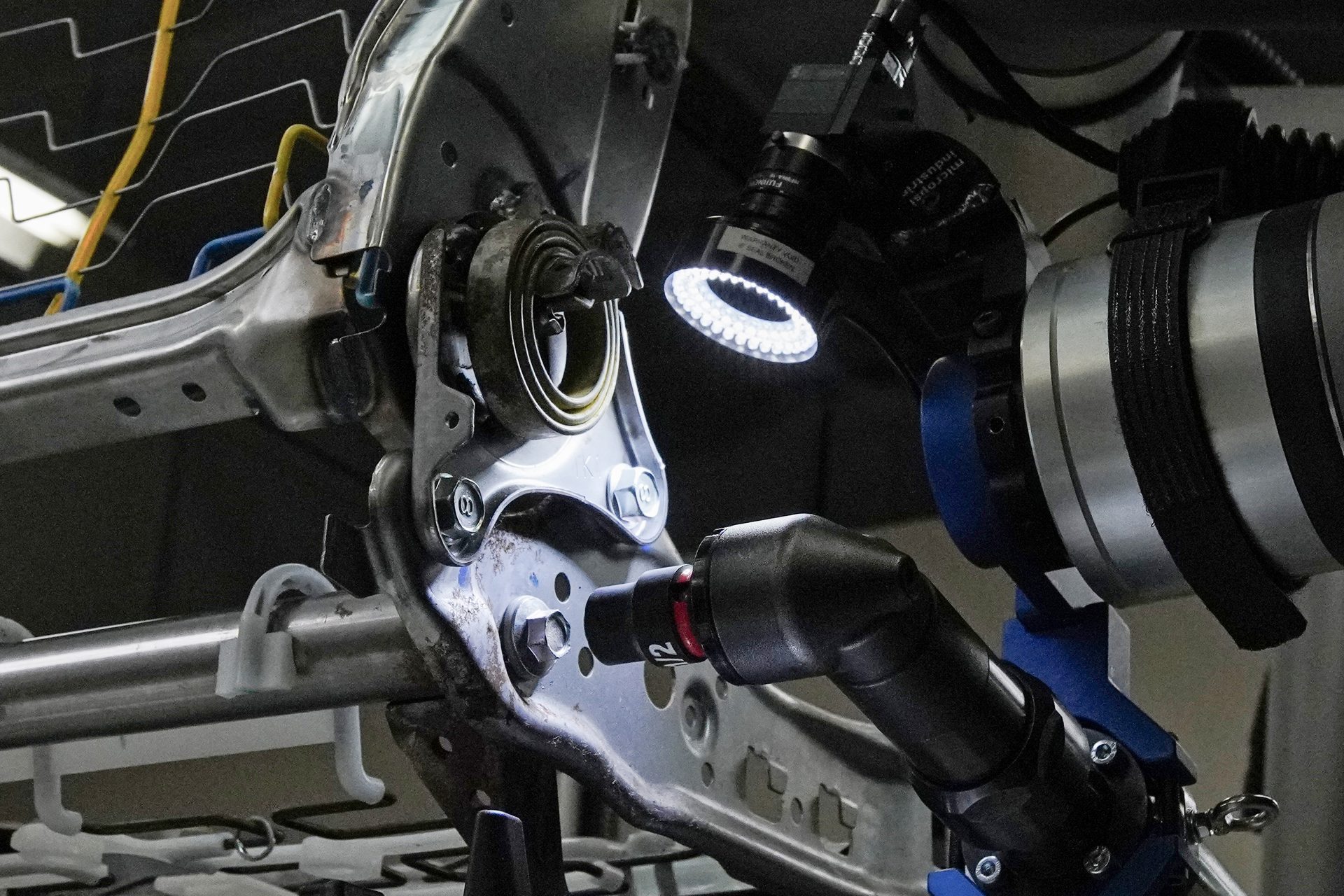 Re-enactment of automated bolt torquing for automotive seats