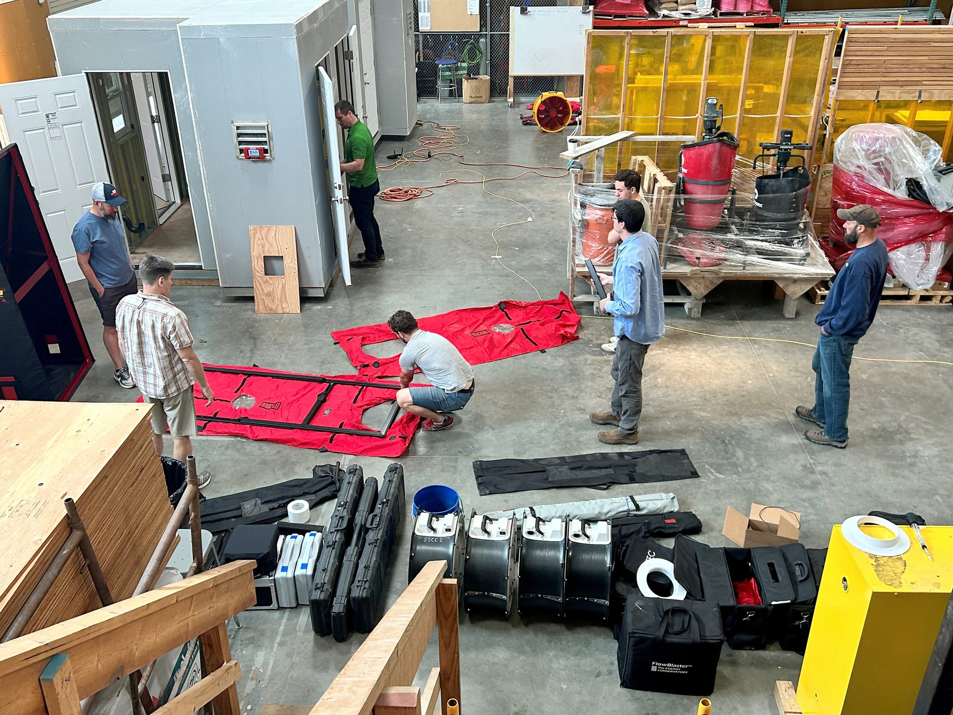 Figure 5: Training on ASTM E3158 whole building testing