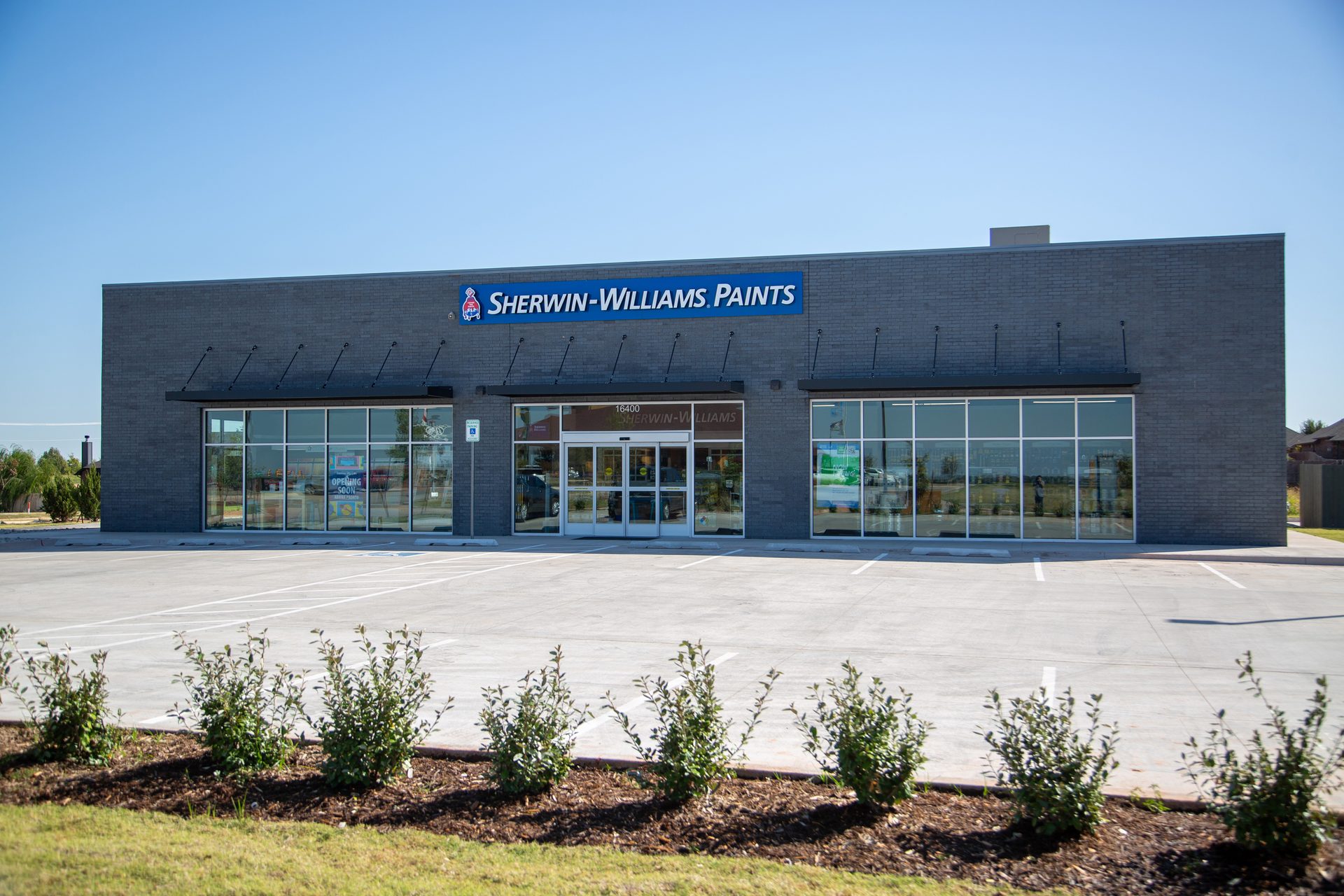 Finished ICF Retail Building For Sherwin Williams