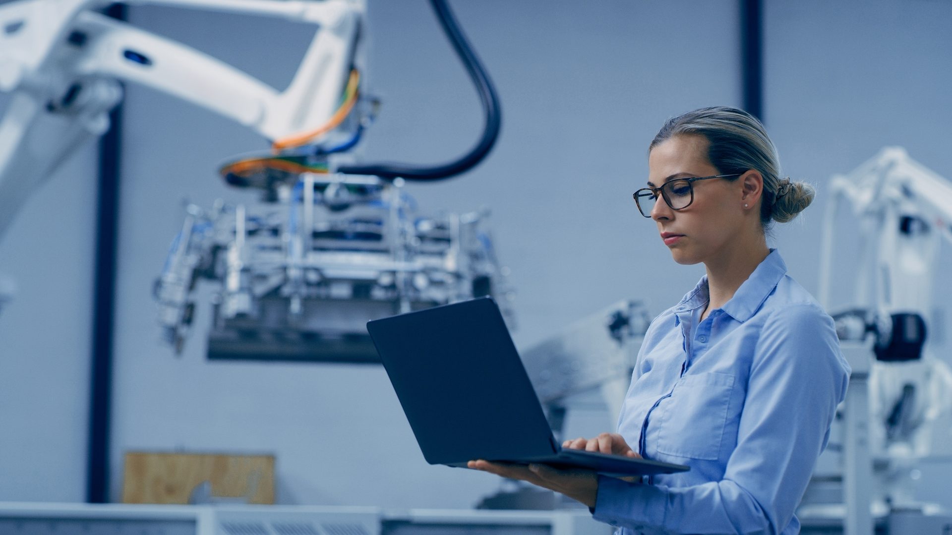 Glasses, Laptop, Researcher