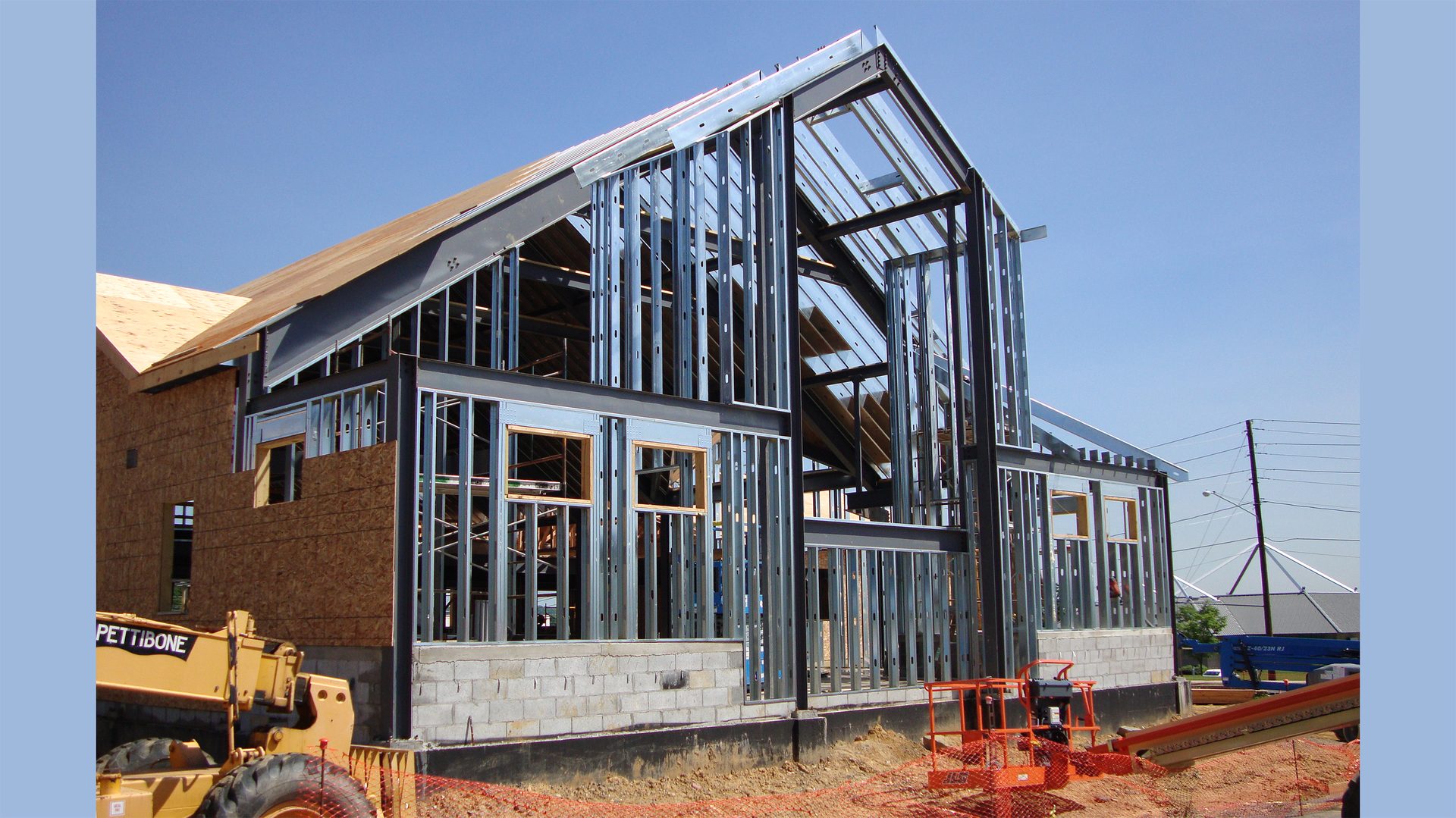 R.L. Reppert project, steel framing