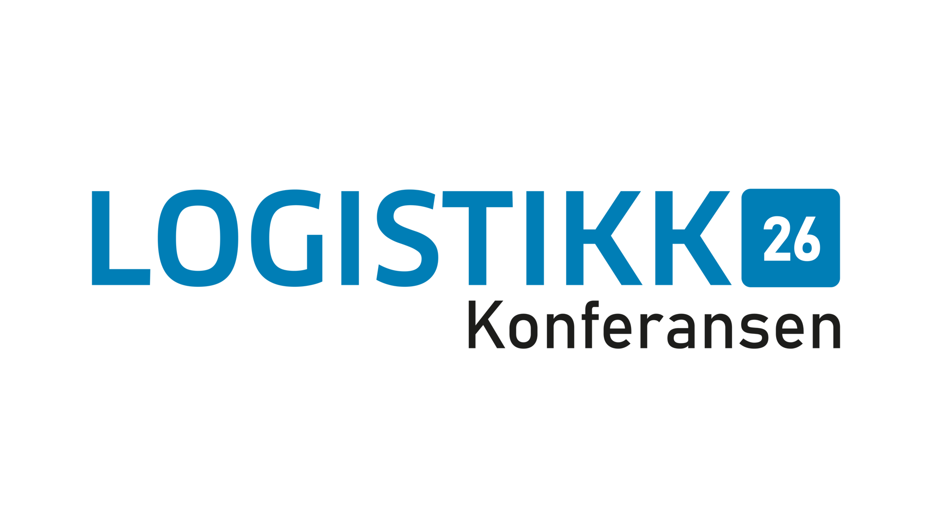 Logo for LOGISTIKK 26 Konferansen.