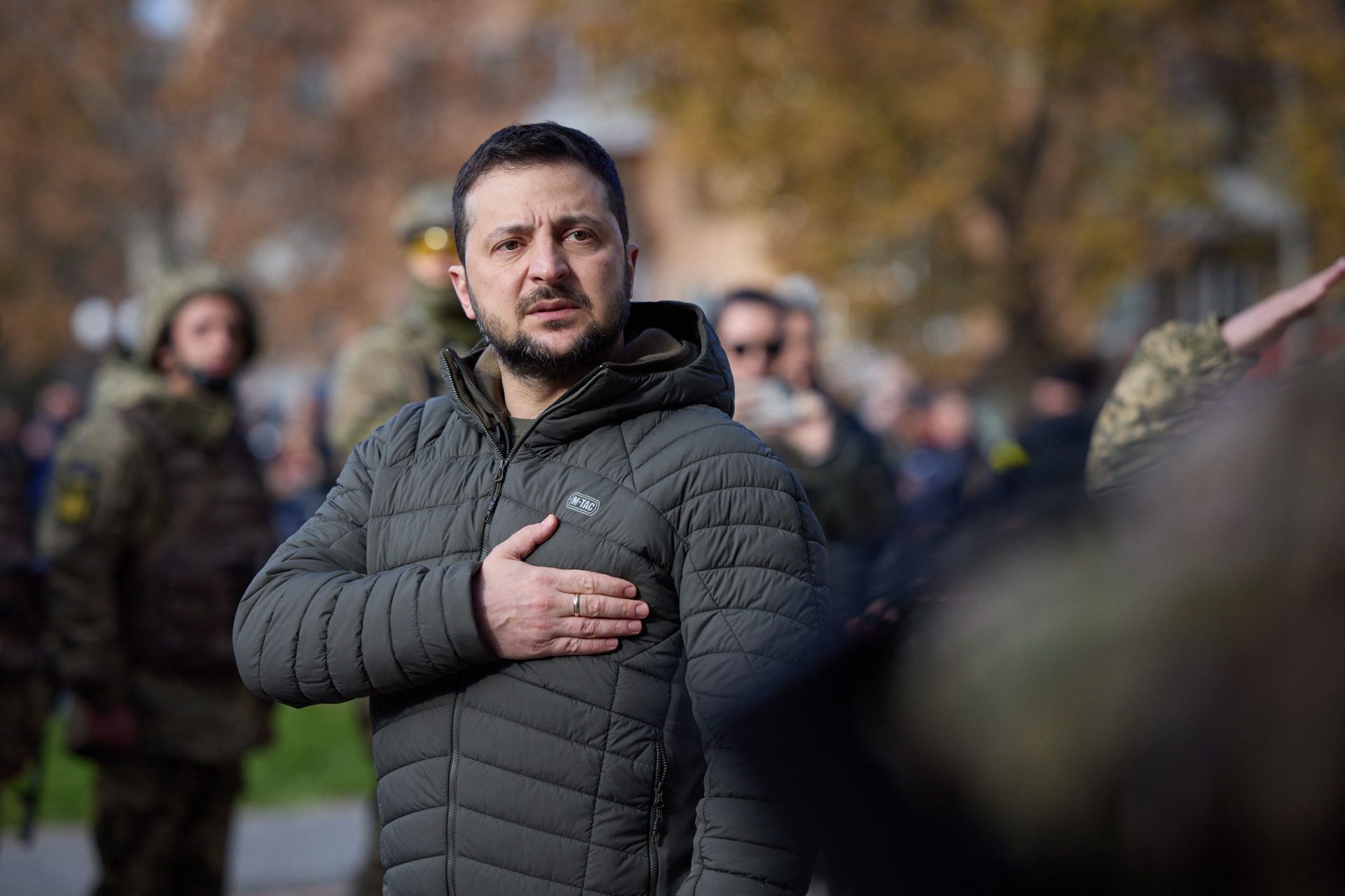 Outerwear, Beard, Gesture