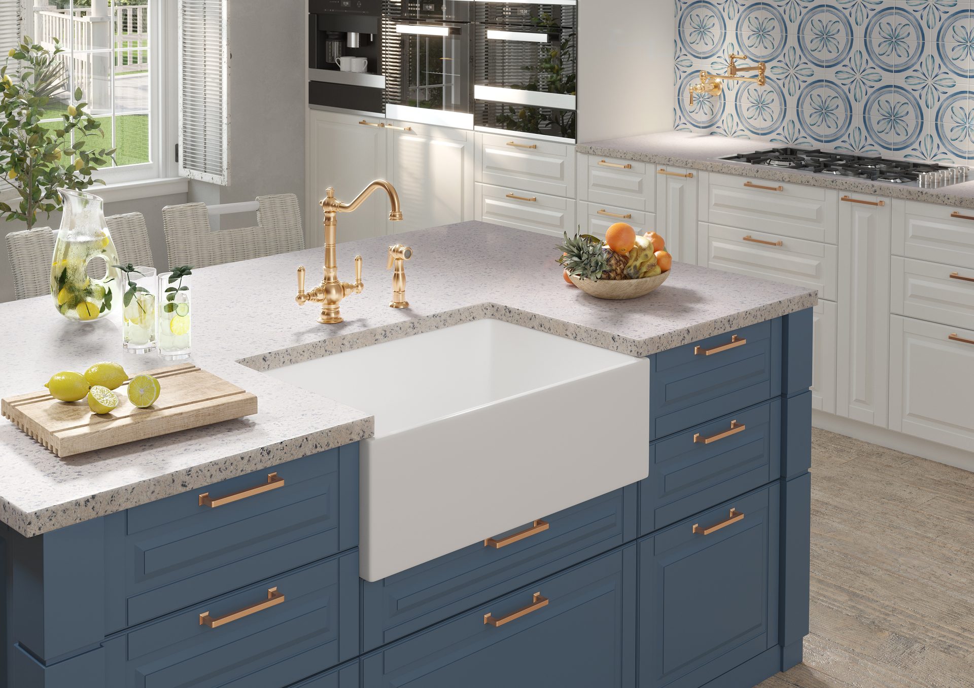 Interior design, Cabinetry, Furniture, Property, White, Plant, Drawer, Countertop, Lighting, Wood