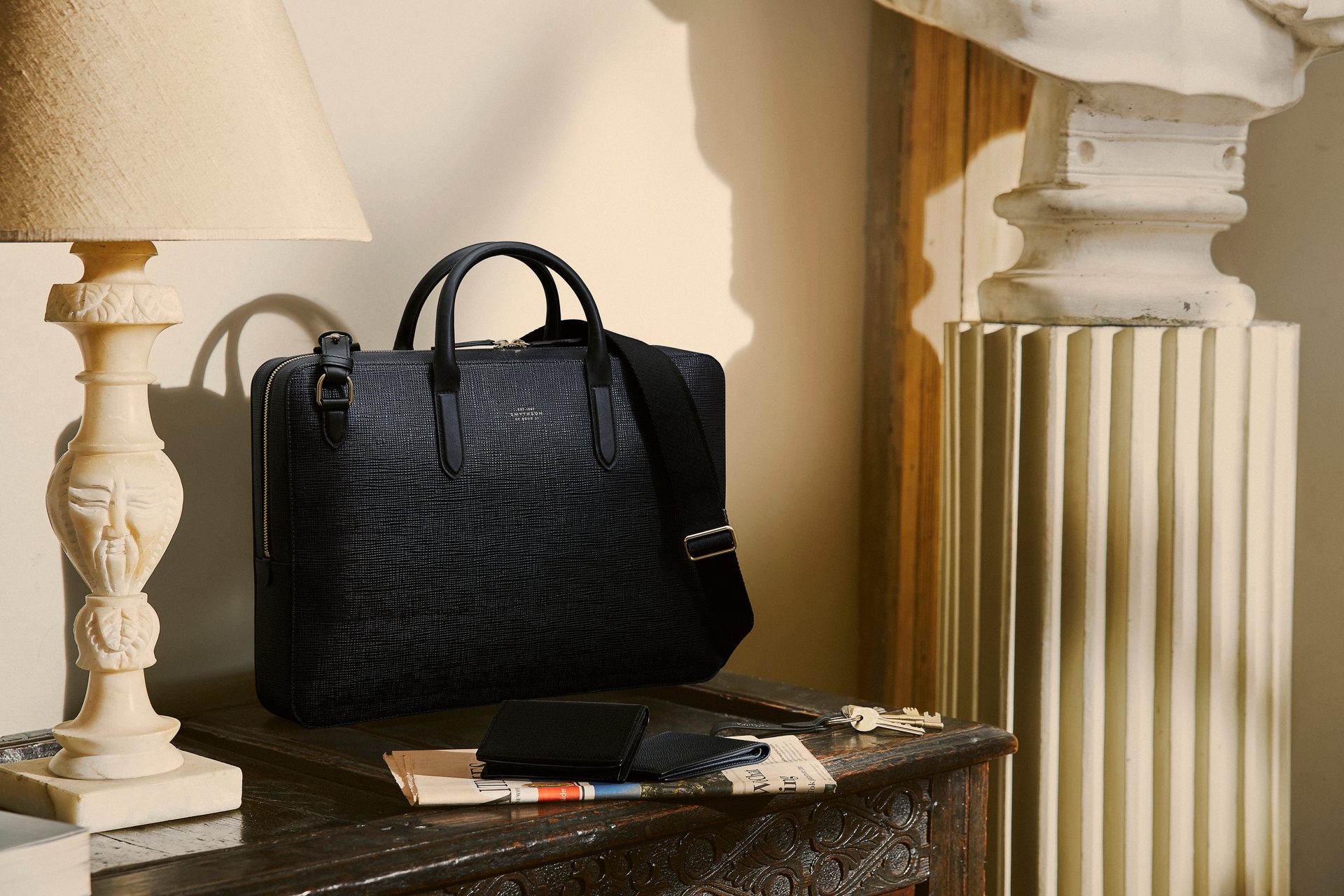 Luggage and bags, Shoulder bag, Brown, Grey, Wood