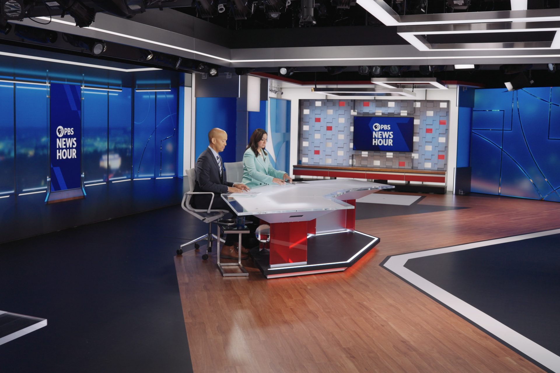 Television studio, Display device