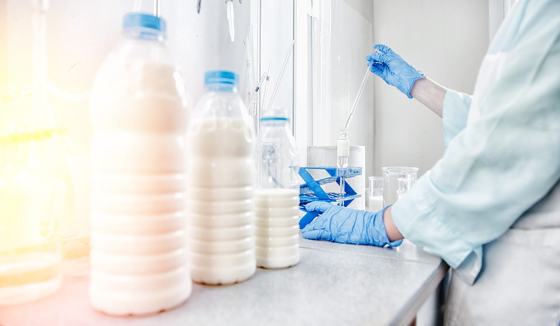 Close Up Lab Photo Milk