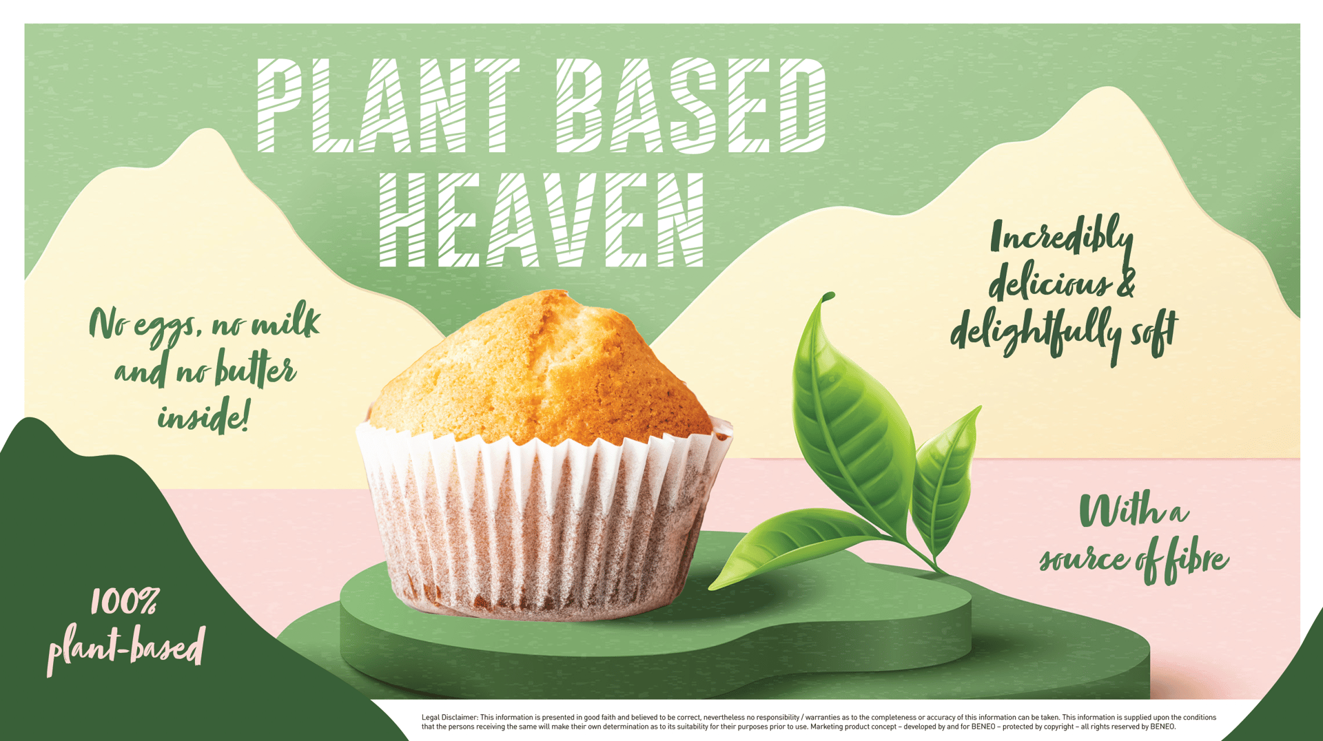 Plant-based muffin concept