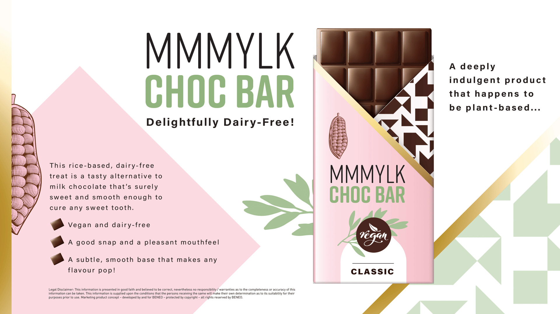 Dairy-free chocolate concept