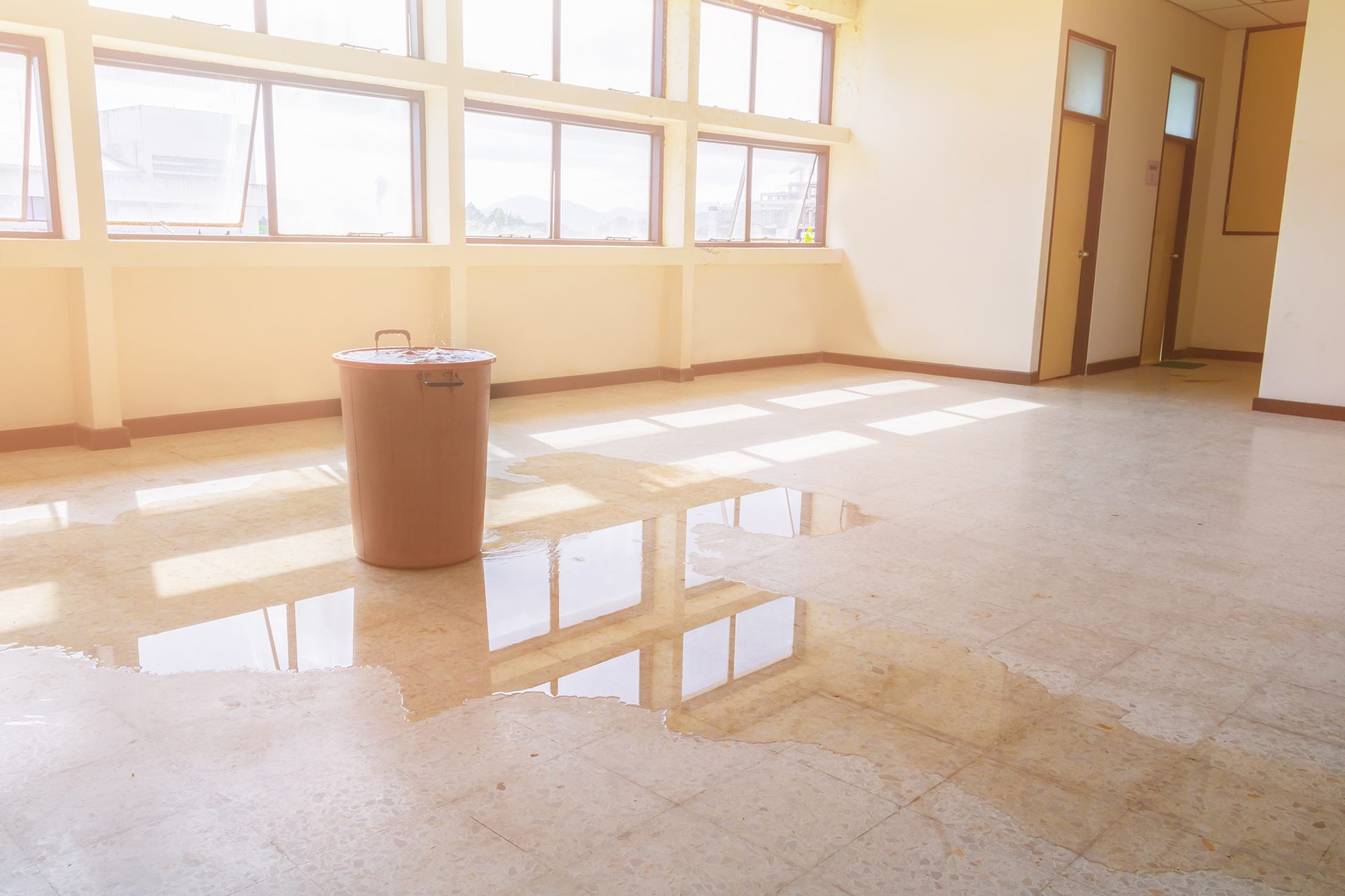 Waste container, Interior design, Wood stain, Property, Fixture, Window, Flooring, Floor, Wall