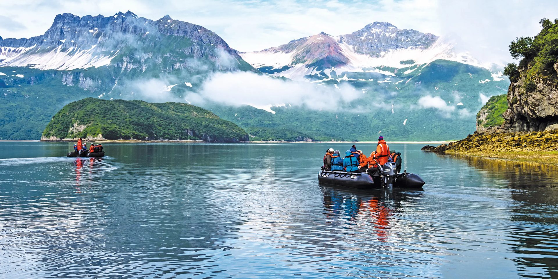 Boats and boating--Equipment and supplies, Natural landscape, Outdoor recreation, Water, Cloud, Mountain, Sky, Boat, Watercraft, Lake