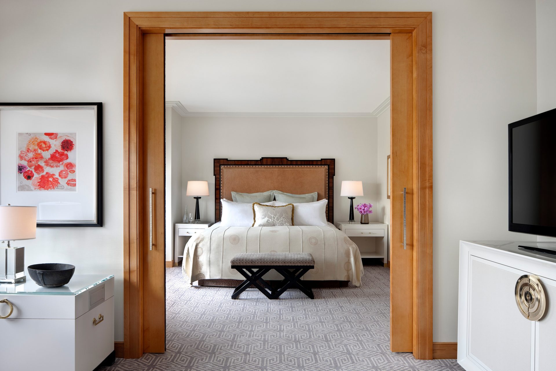 Interior design, Building, Furniture, Property, Cabinetry, Comfort, Drawer, Wood, Lighting, House