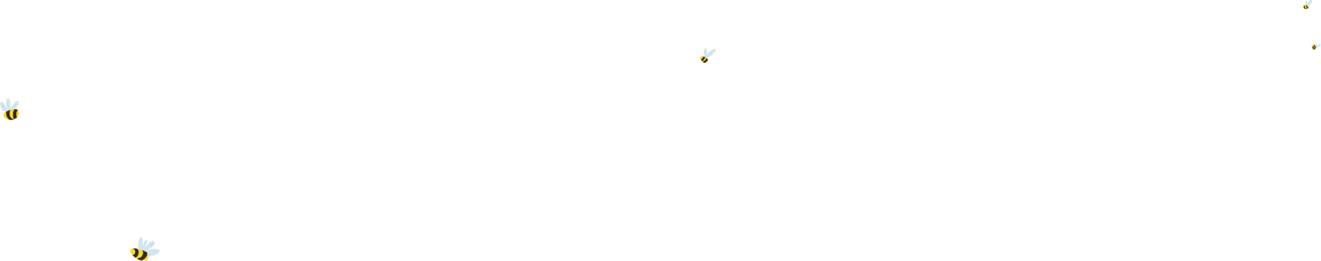 There are 5 bees in the image.