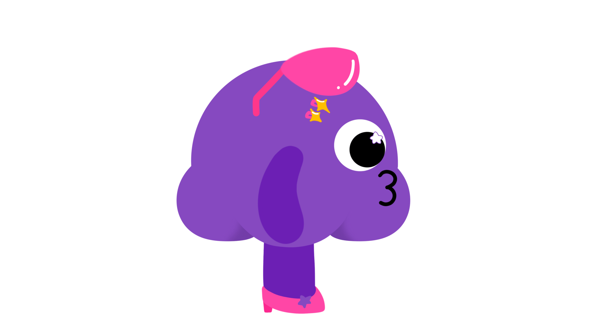 Head, Toy, Ear, Gesture, Violet, Cartoon