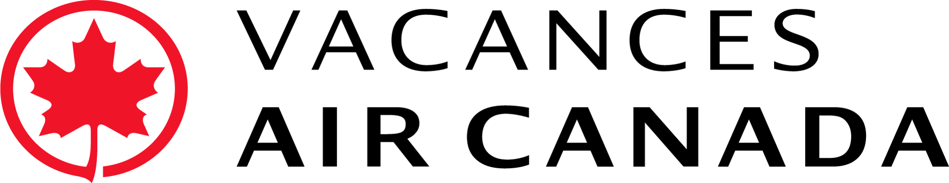 Vacances Air Canada logo featuring a red maple leaf emblem and the text "VACANCES AIR CANADA".