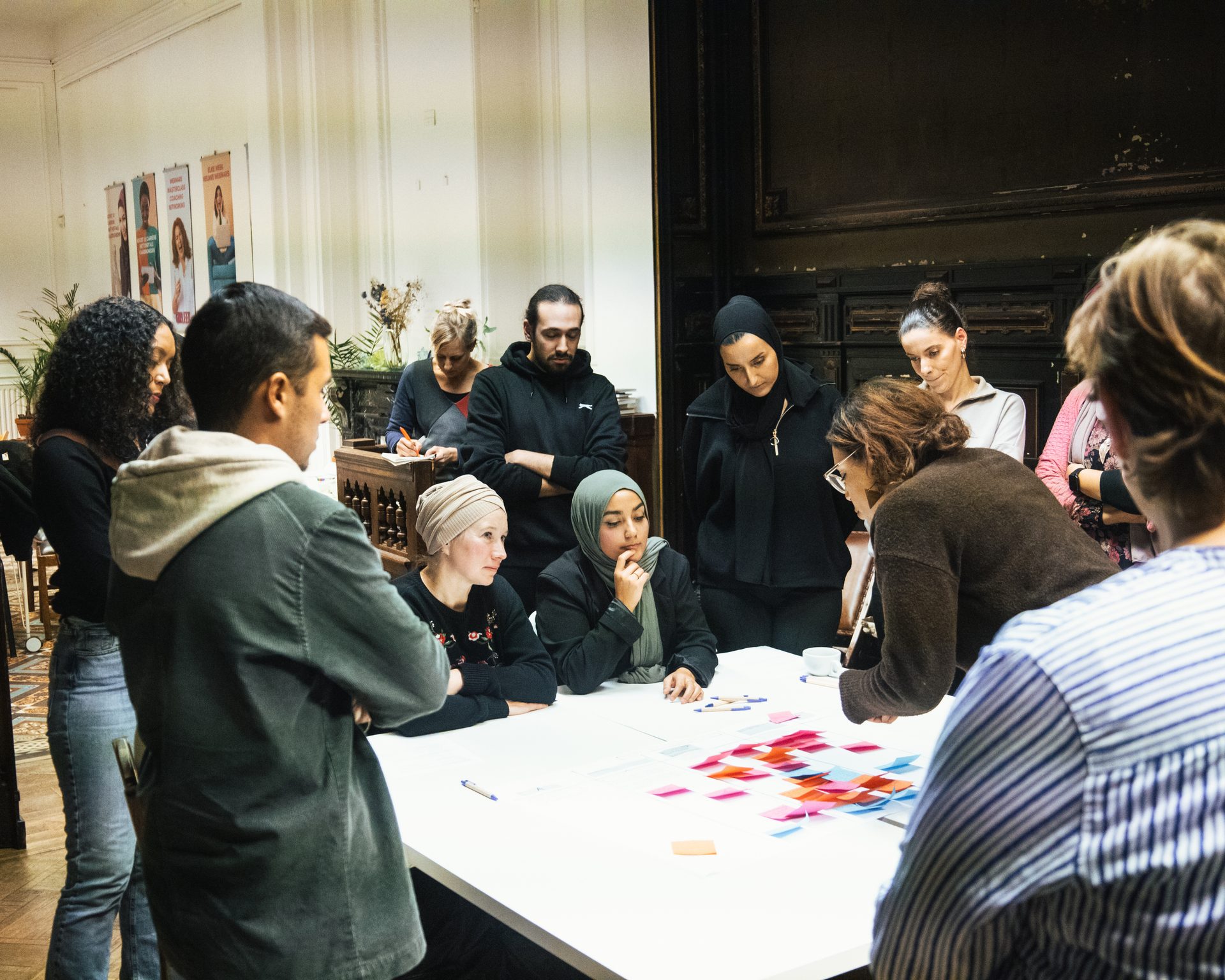 Jeans, Table, Coat, Sharing, Interaction