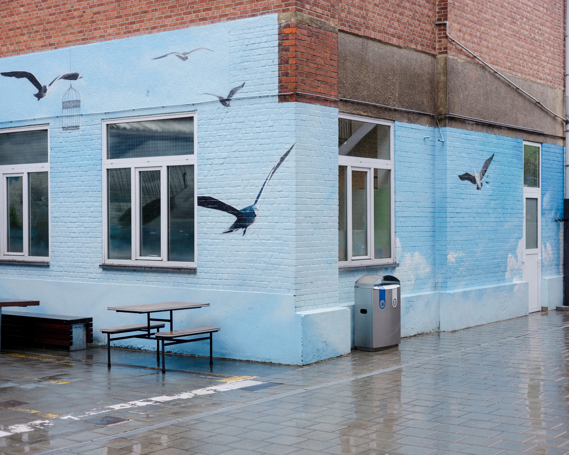 Building, Window, Azure, House, Brick, Architecture, Wood, Brickwork, Water, Wall