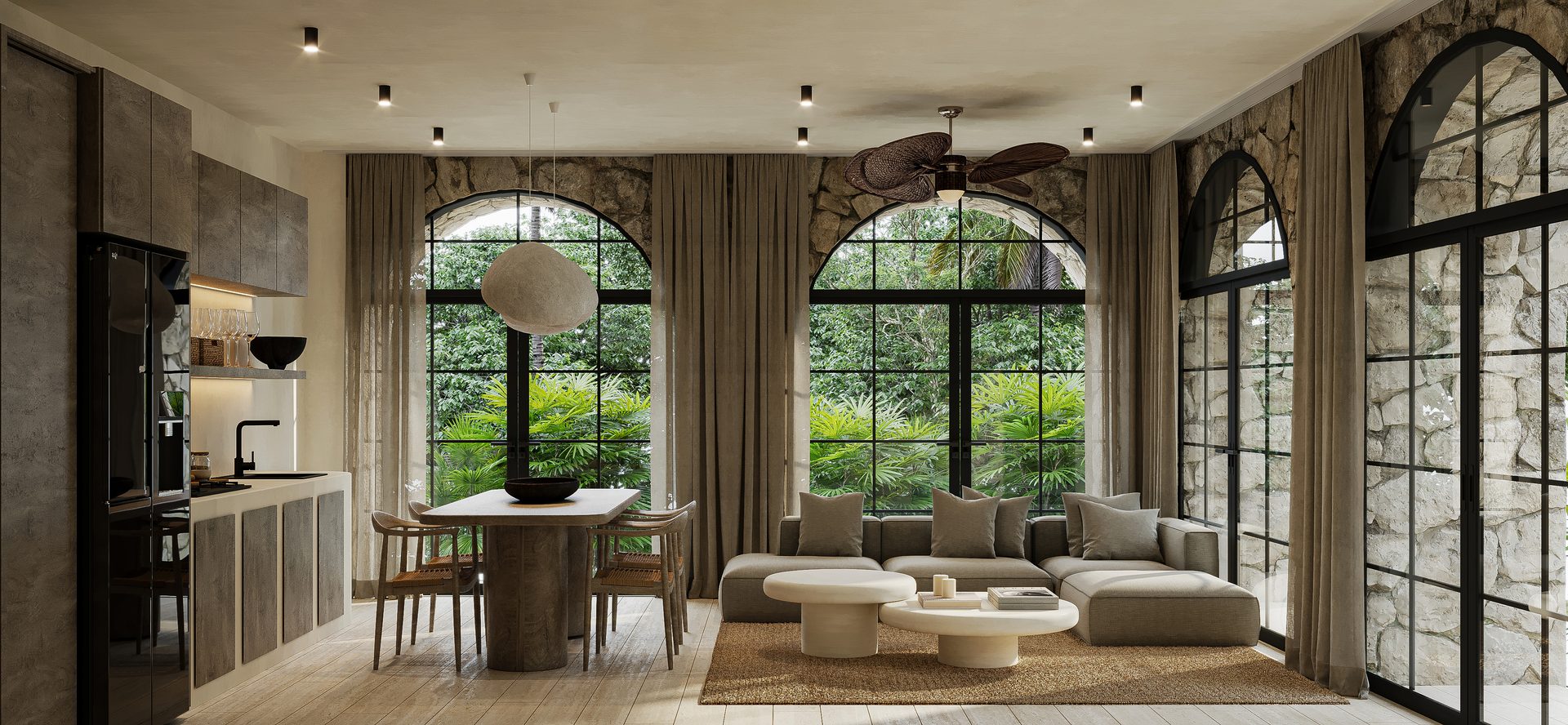 Interior design, Wood flooring, Furniture, Floor, Chair, Table, Ceiling, Home