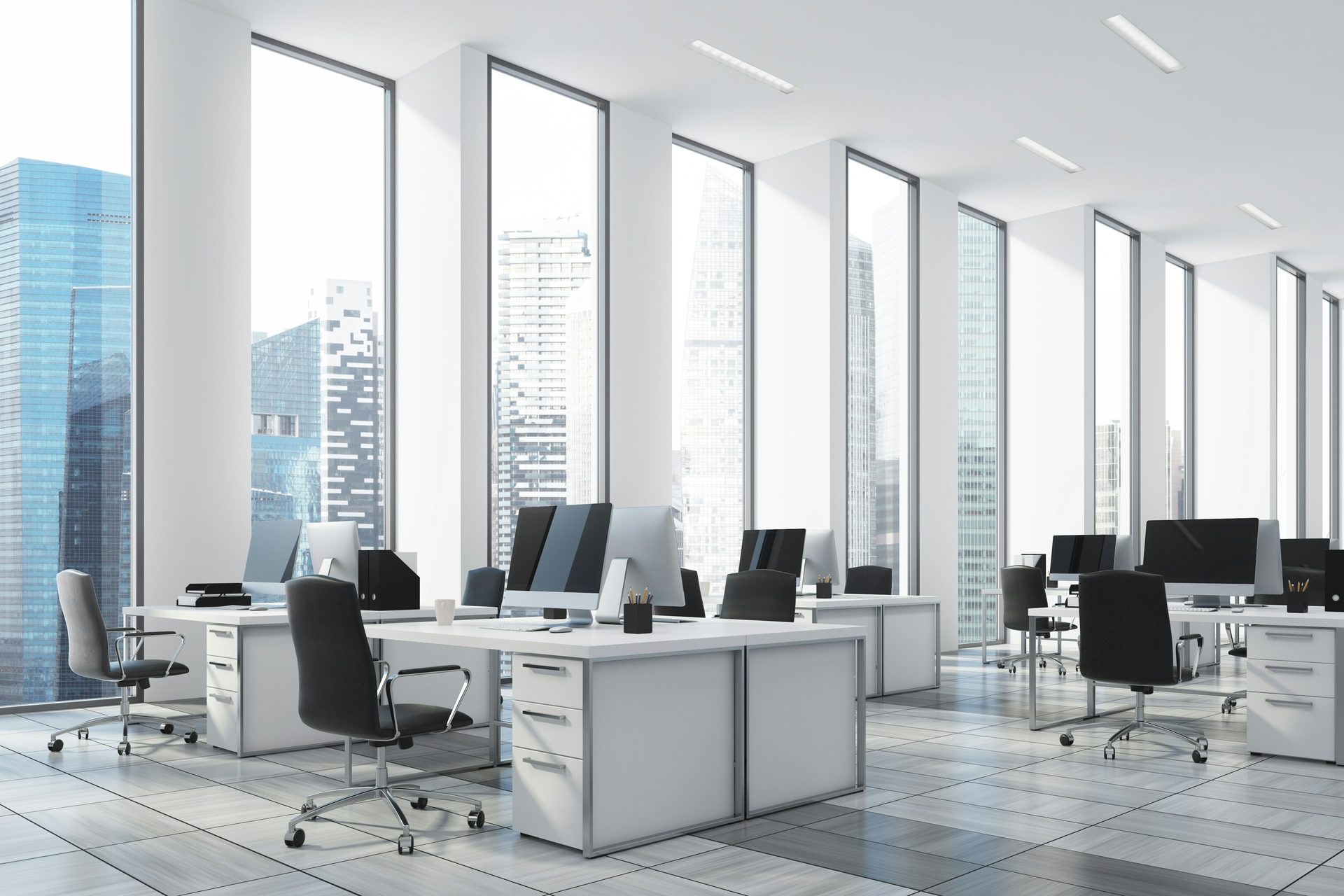Office chair, Interior design, Computer desk, Furniture, Table, Ceiling