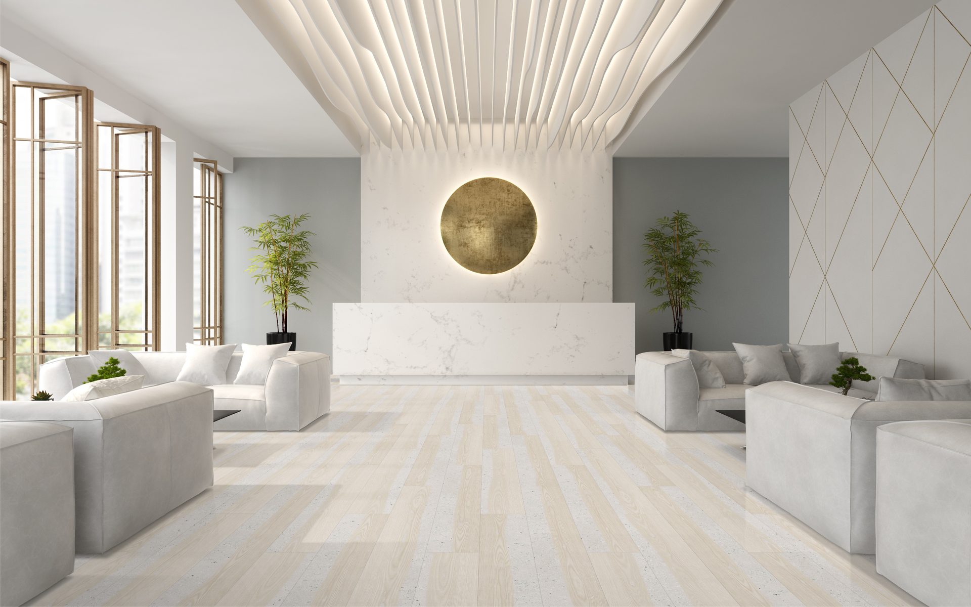 Interior design, Living room, Property, Furniture, Plant, Decoration, Comfort, Textile, Window, Wood