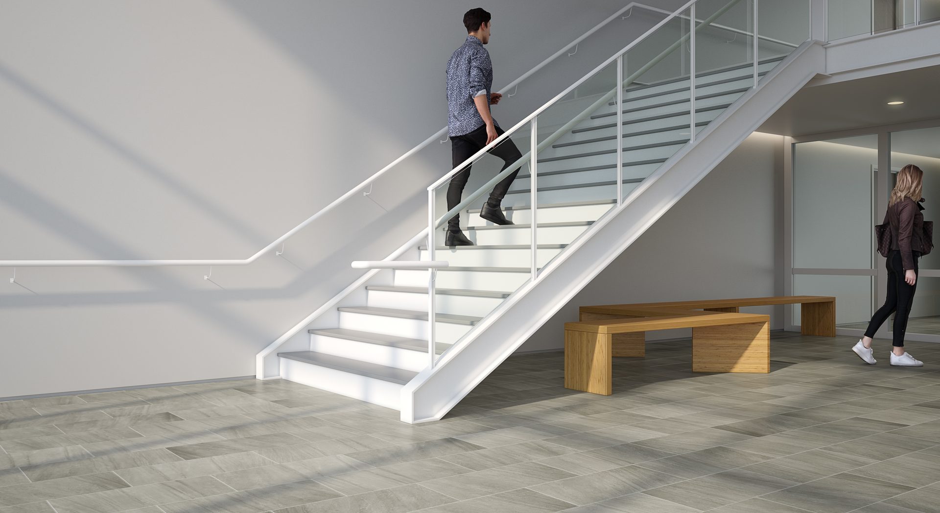 Composite material, Stairs, Wood, Grey, Fixture, Floor