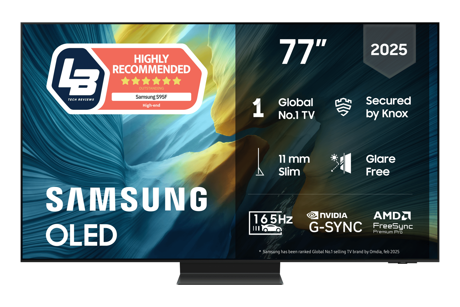 Samsung 77" OLED TV (2025), Highly Recommended, 165Hz, G-SYNC, FreeSync.