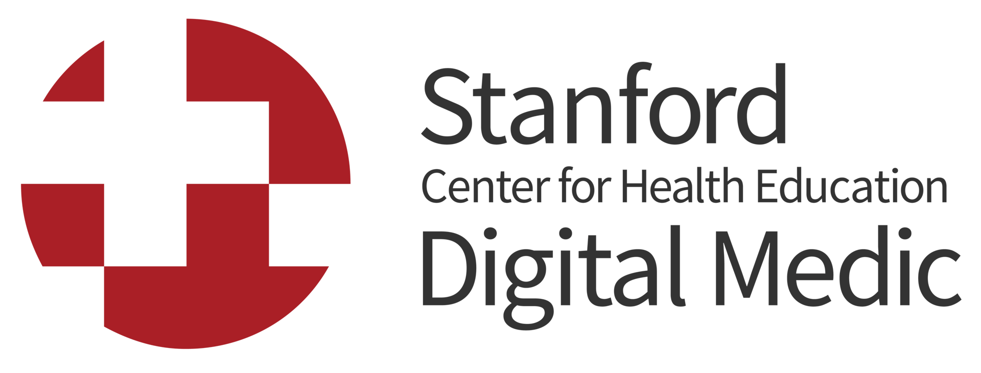 Stanford Center for Health Education Digital Medic logo, featuring a red cross symbol and text.