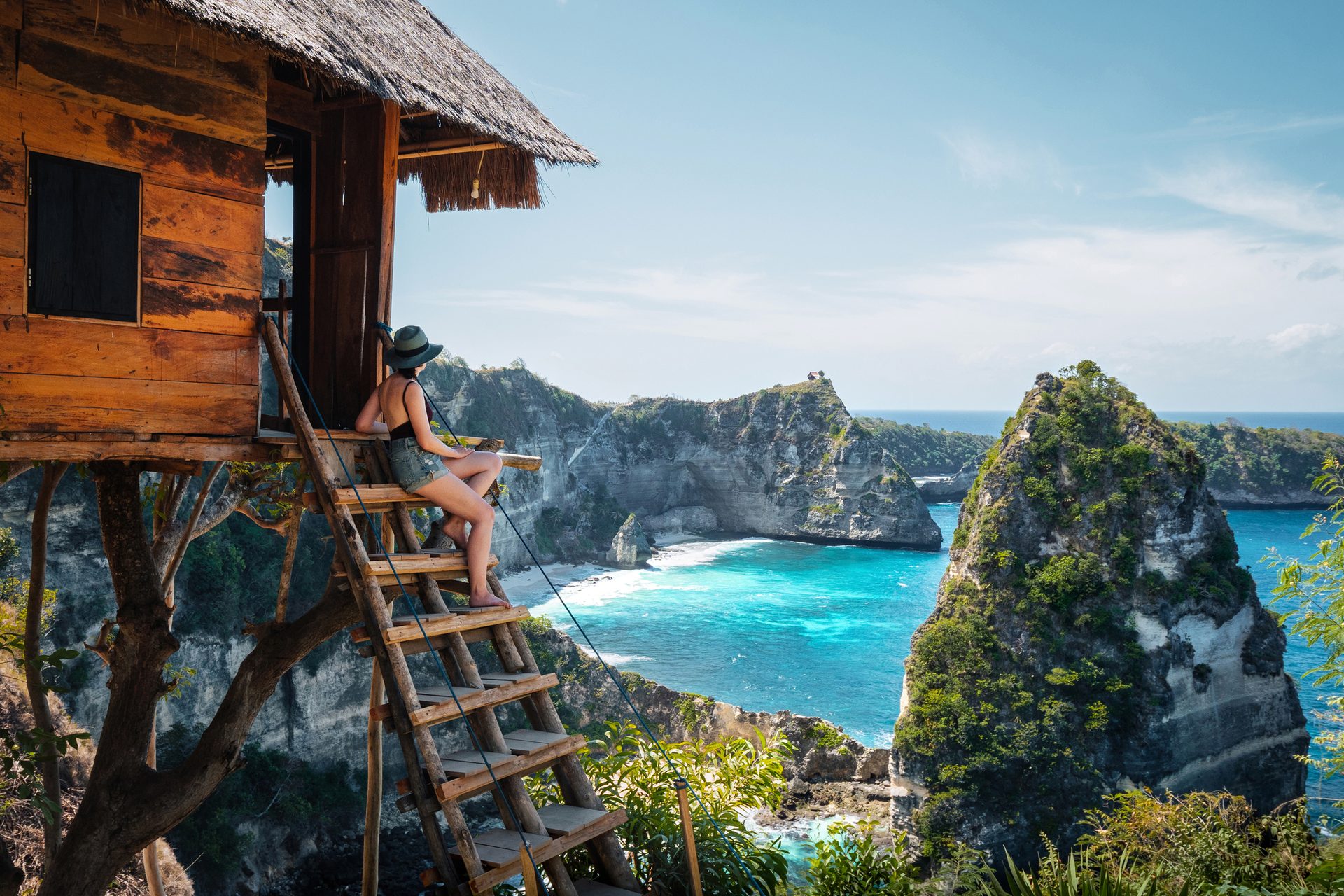 Coastal and oceanic landforms, Tourist attraction, Coast, Sea, Hut, Thatching, Island, Ocean, Shore, Leisure