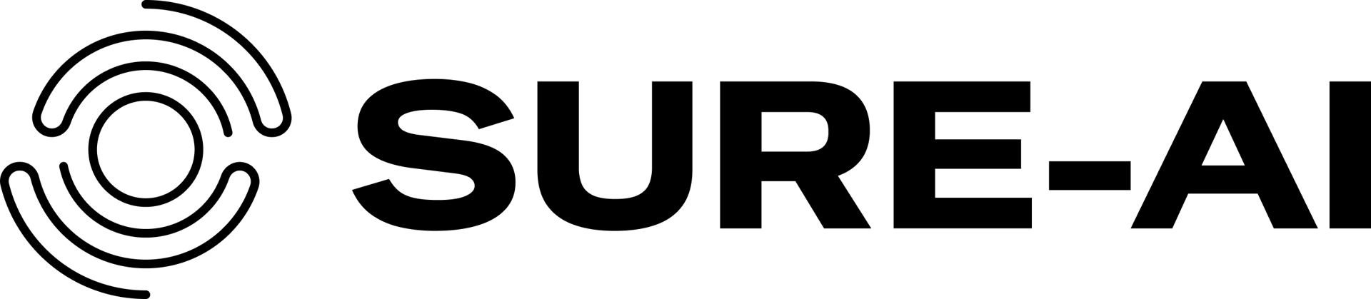 The SURE-AI logo features a stylized circular design on the left and the company name in bold text.