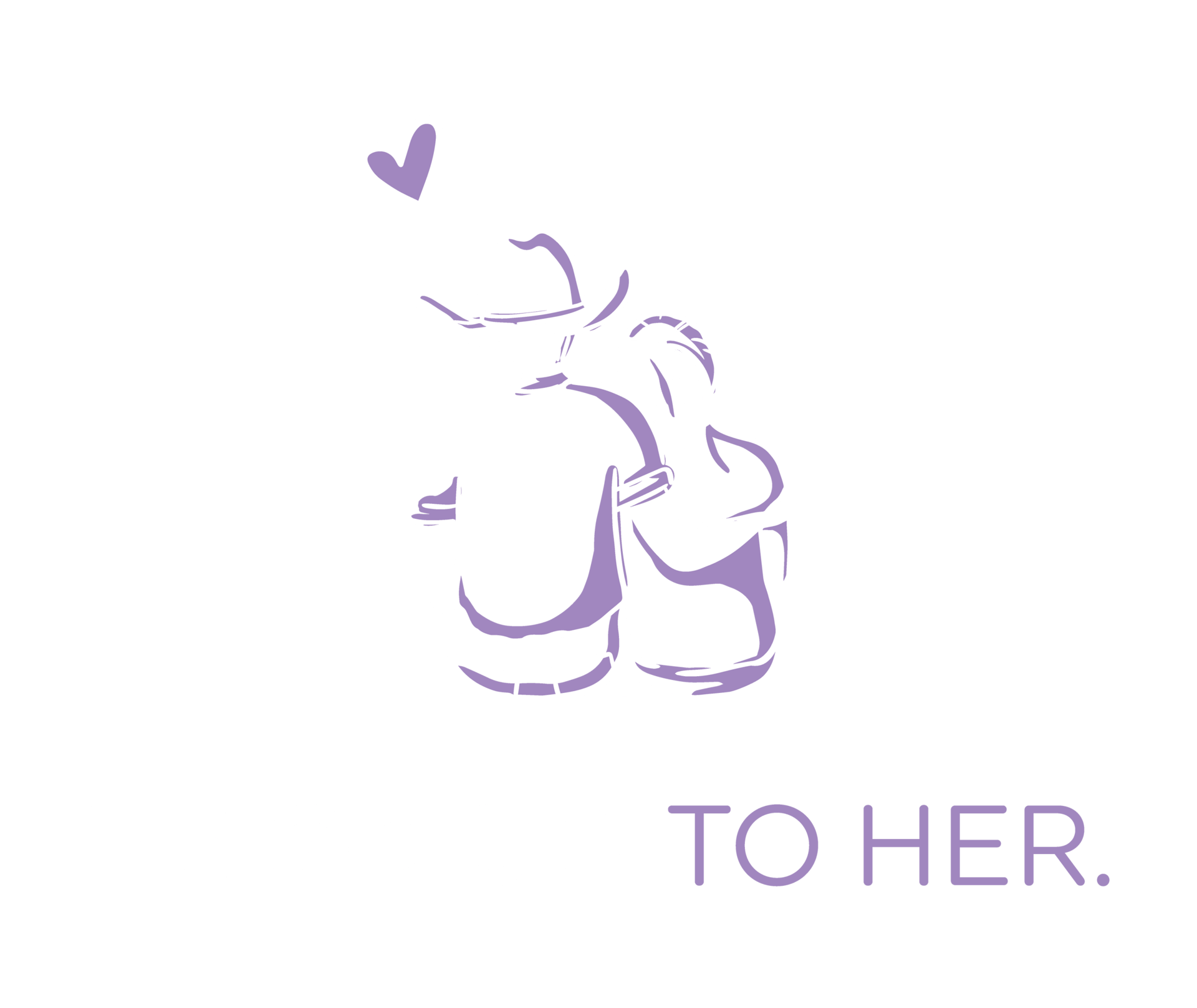 An illustration of a cowboy and a woman embracing, with a heart floating above and the text 'BE GOOD TO HER'.