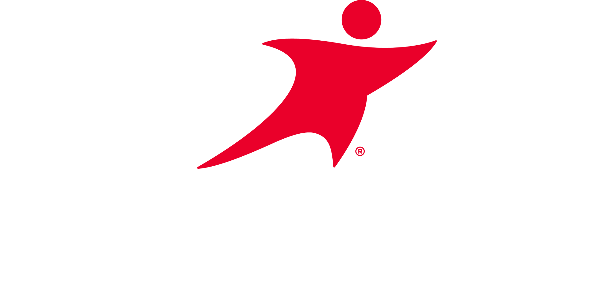 Aramark logo: abstract red human figure above white "aramark" text.