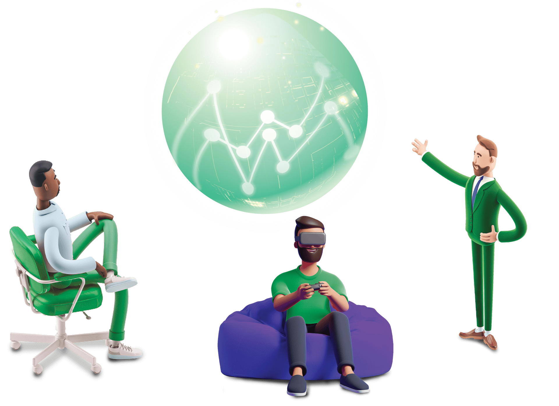 Green, Gesture, Comfort