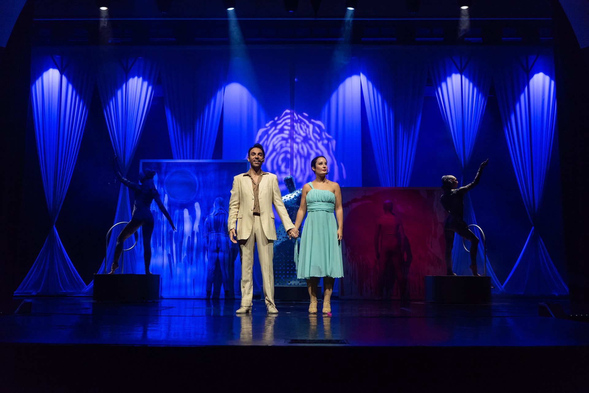 Performing arts, Theater curtain, Chair, Purple, Entertainment