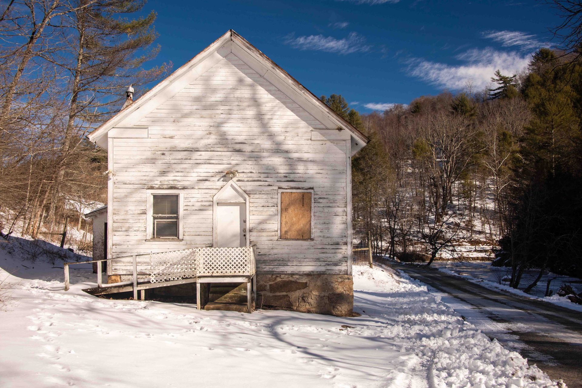 Sugar shack, Winter, Snow, Cottage, House, Freezing, Twig, Slope