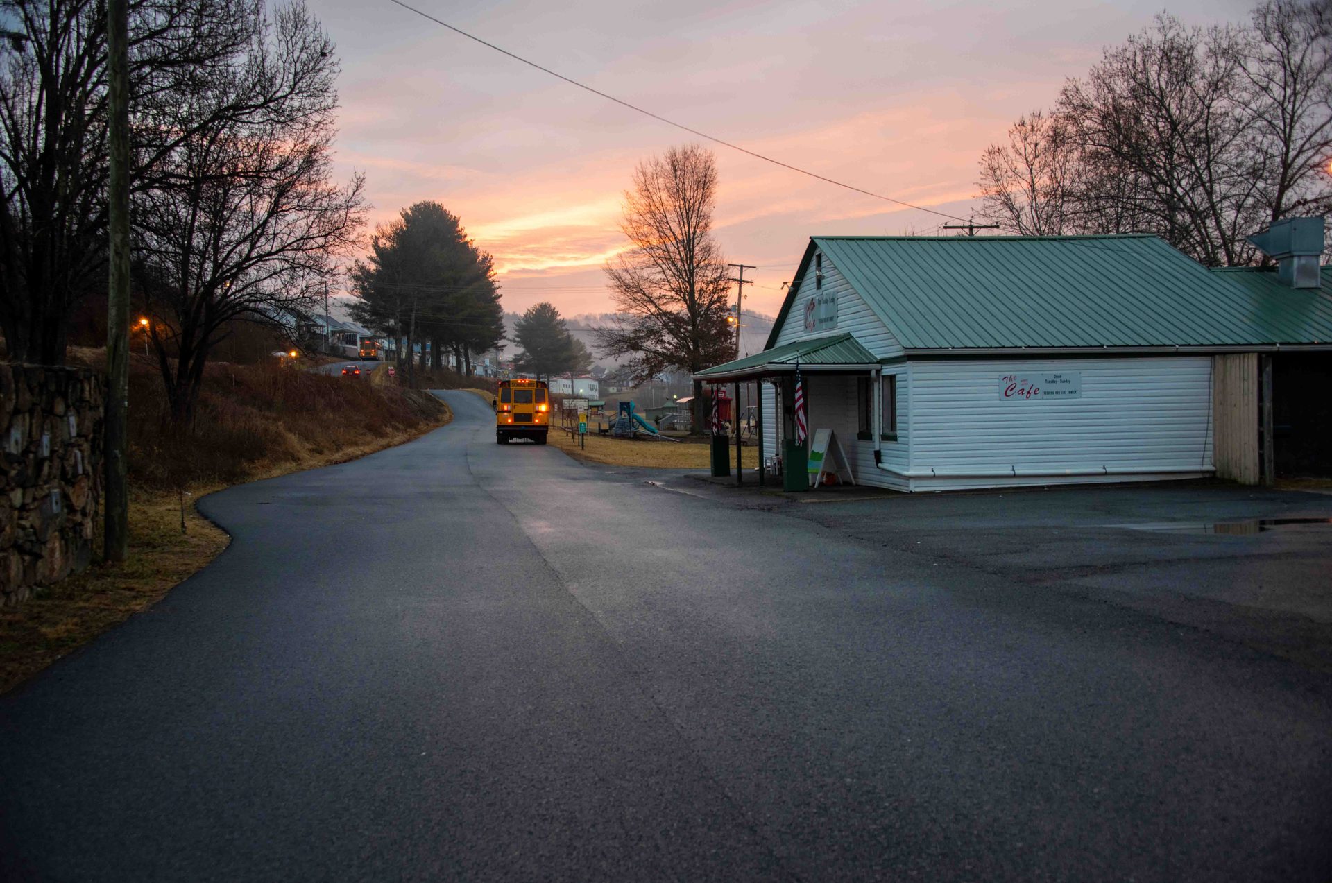 Road surface, Residential area, Branch, Asphalt, Street, Electricity, Dusk, Home, Thoroughfare