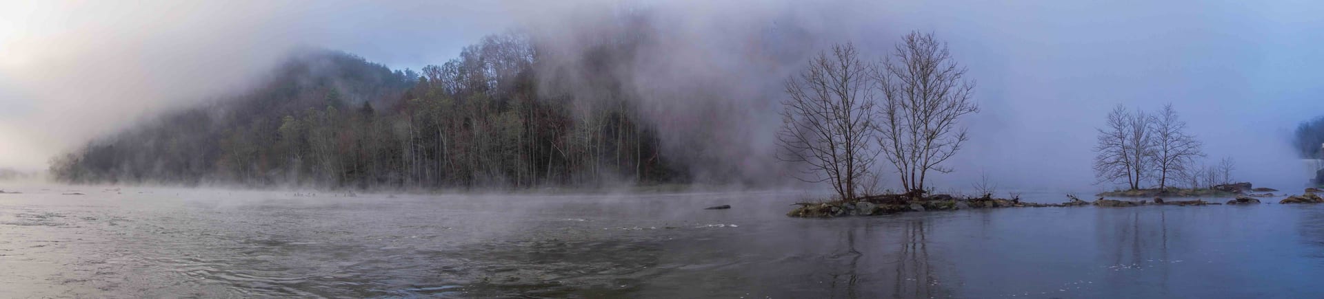 atmospheric phenomenon, Natural landscape, Water, Fog, Mist, Wilderness, Bank, Reflection, Morning, Lake