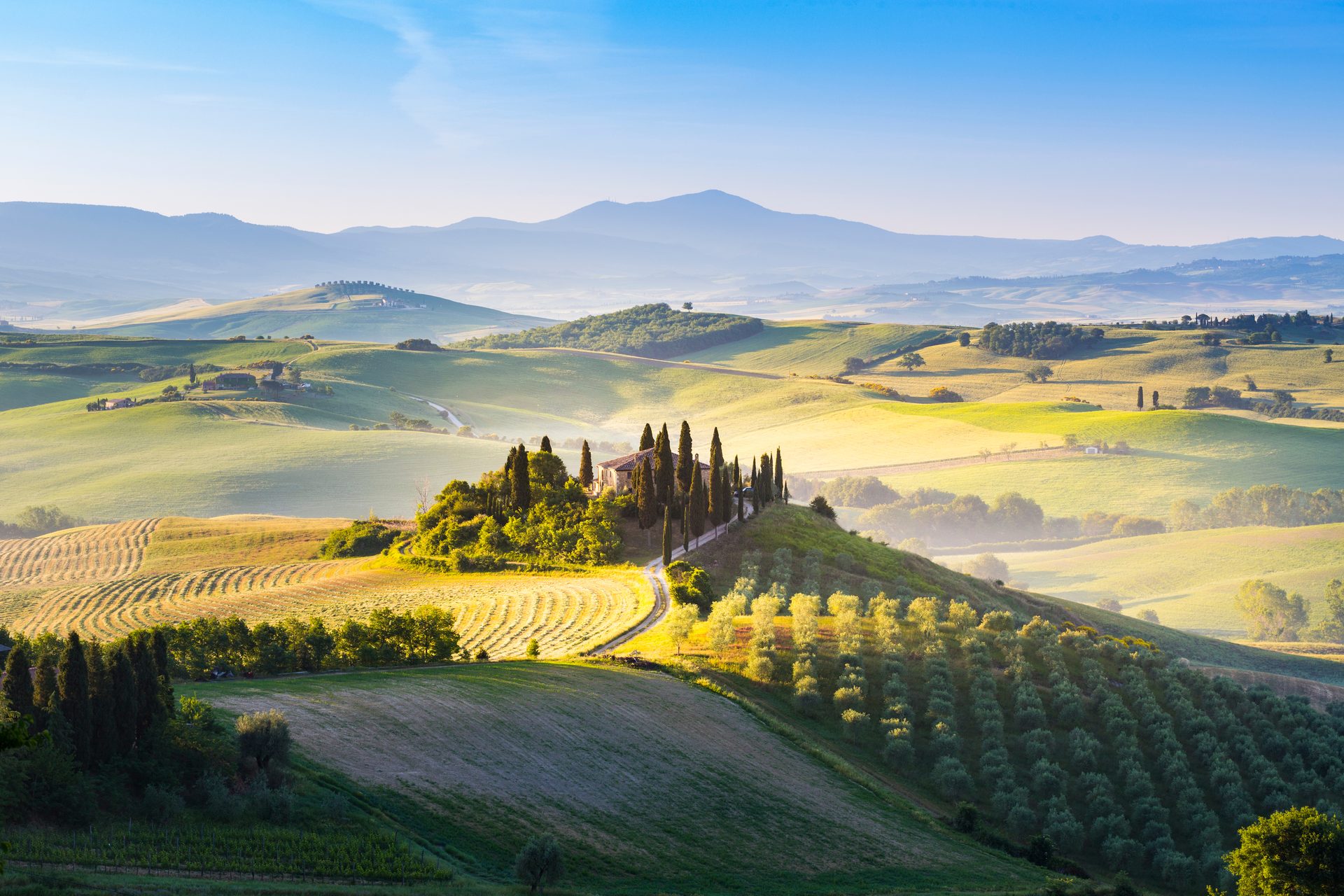 Natural landscape, Atmospheric phenomenon, Sky, Plant, Mountain, Highland, Sunlight, Slope, Grass, Biome