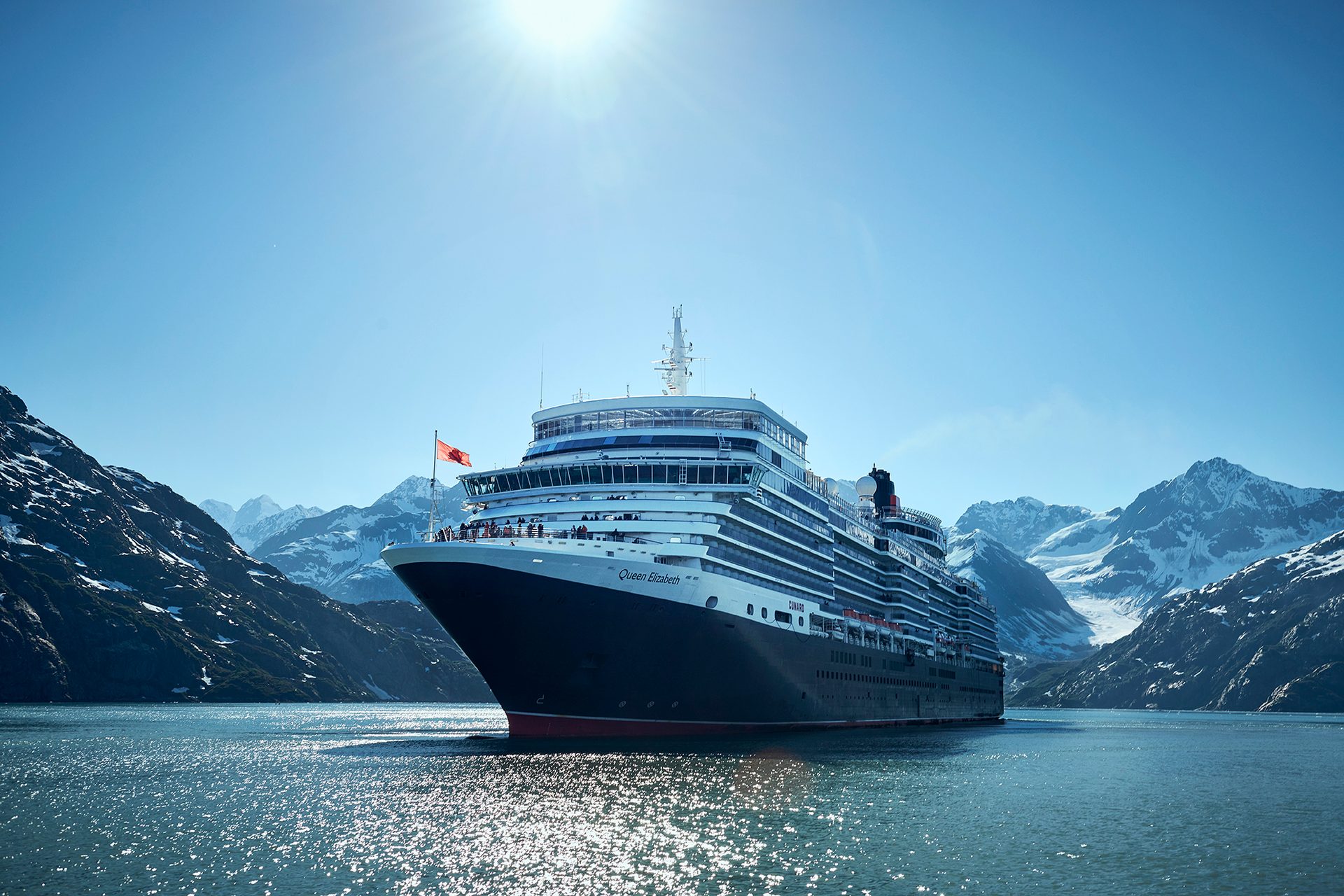 Naval architecture, Cruise ship, Water, Sky, Boat, Mountain, Vehicle, Watercraft, Cruiseferry