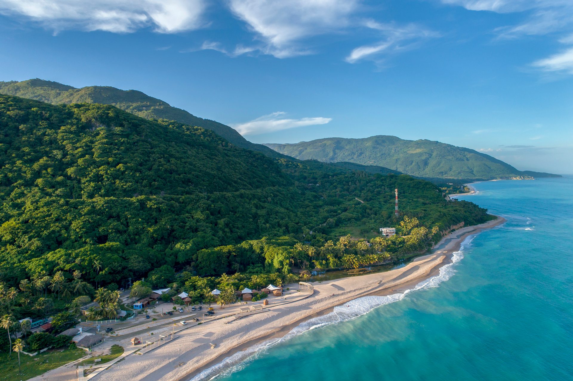 Coastal and oceanic landforms, Body of water, Natural landscape, Cloud, Sky, Mountain, Azure, Vegetation