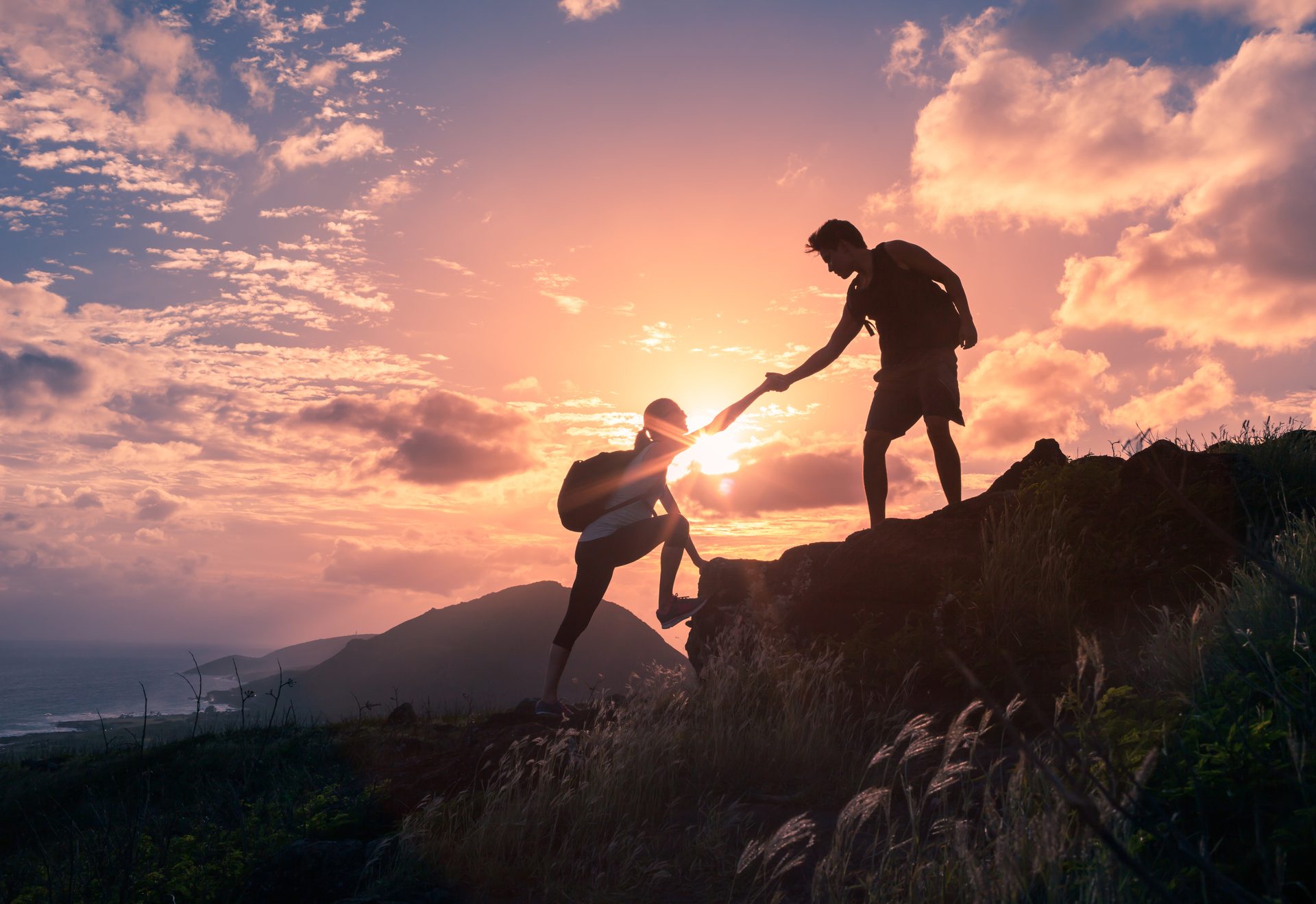 People in nature, Flash photography, Cloud, Sky, Plant, Mountain, Happy, Dusk, Sunrise, Sunlight