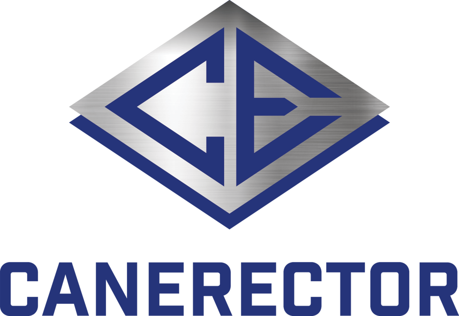 CANERECTOR logo with metallic diamond emblem containing blue 'CE' letters and the company name below.