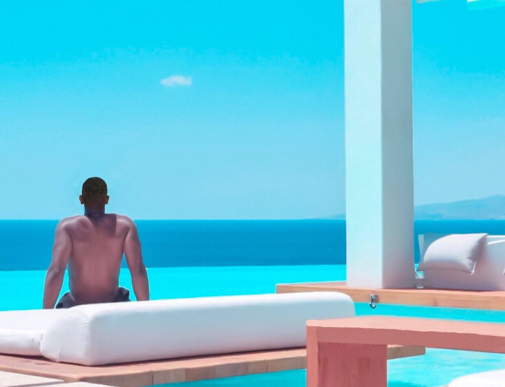 Outdoor furniture, Water, Sky, Blue, Comfort, Azure, Travel, Leisure, Aqua