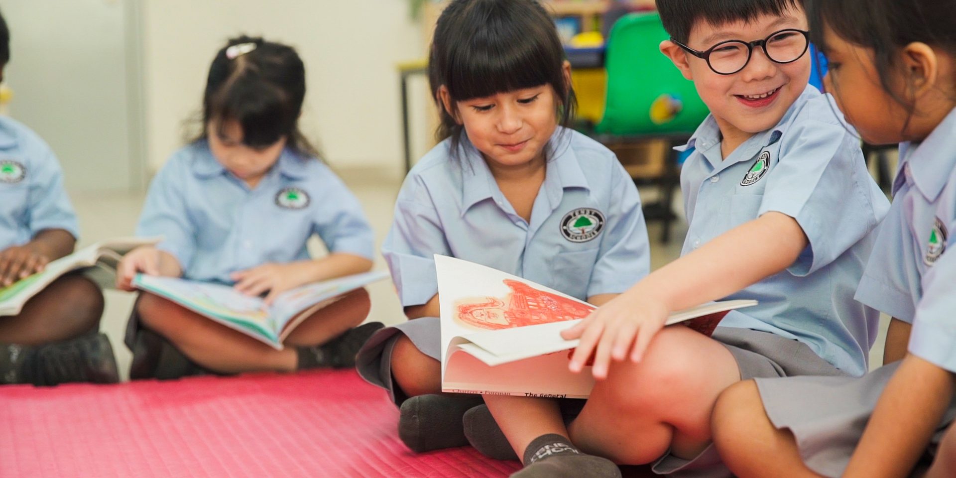 Facial expression, School uniform, Sharing, Community