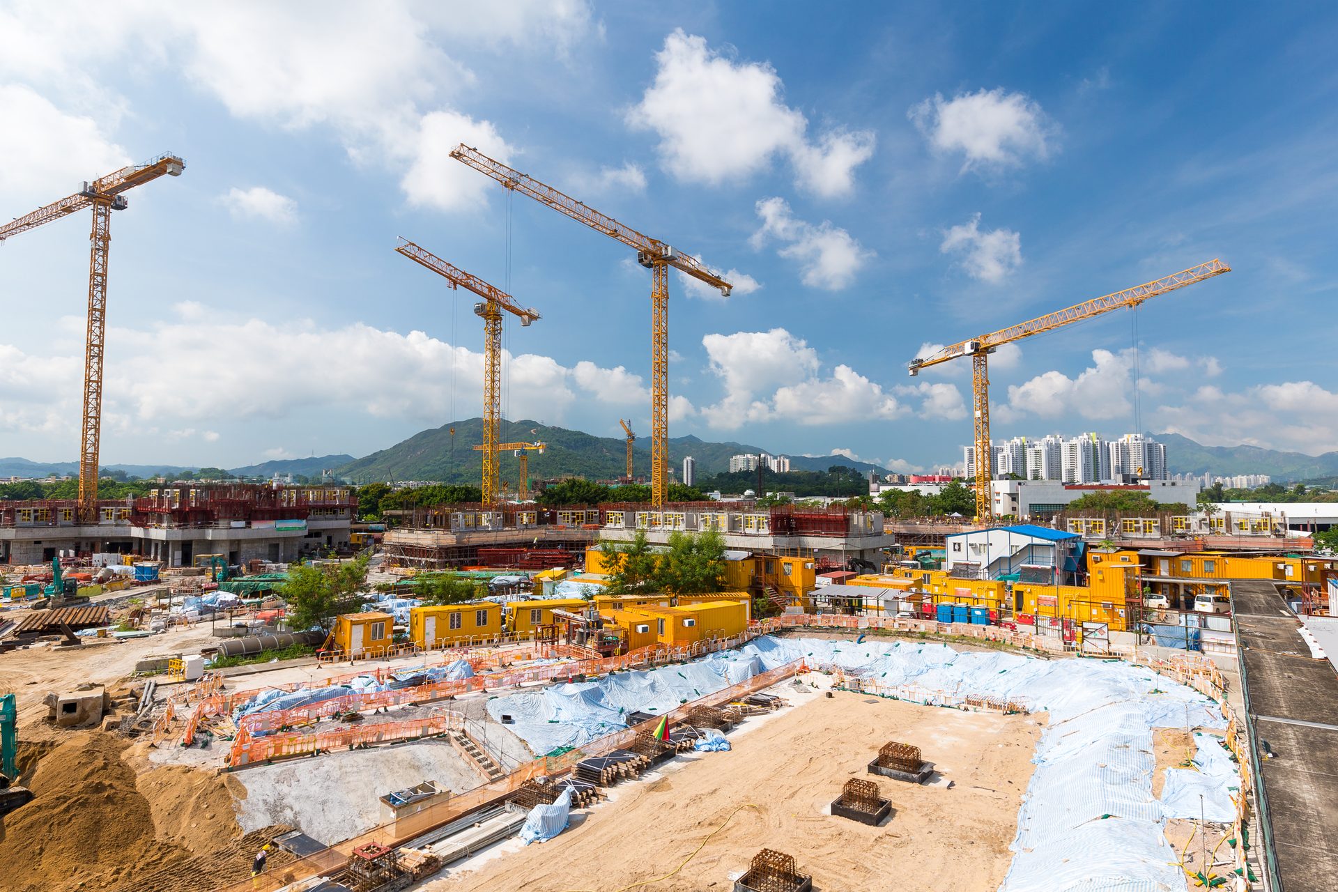 Urban design, Cloud, Sky, Infrastructure, Crane